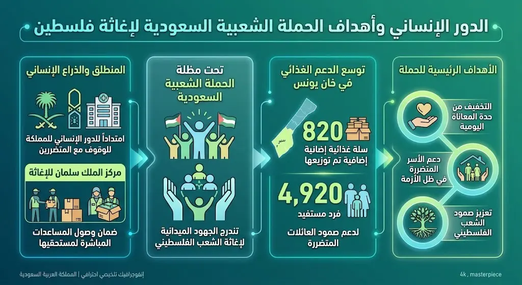 الدور الإنساني وأهداف الحملة الشعبية السعودية