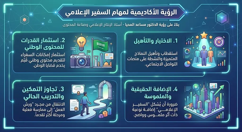 الرؤية الأكاديمية لمهام السفير الإعلامي