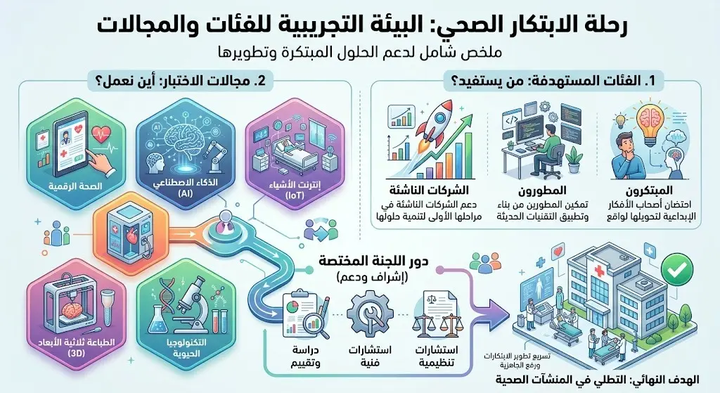 الفئات المستهدفة ومجالات الاختبار
