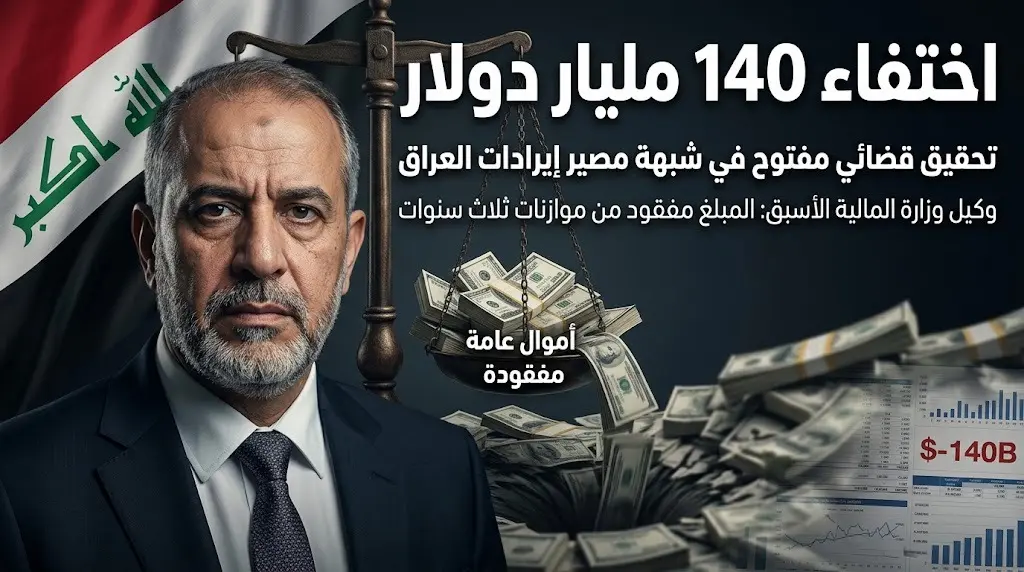 القضاء العراقي يفتح تحقيقا في اختفاء إيرادات عامة بقيمة 140 مليار دولار وسط ضغوط مالية متصاعدة