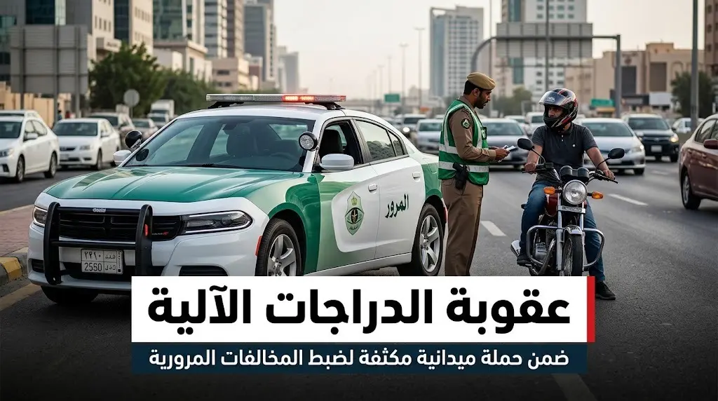 المرور يوضح عقوبة قيادة الدراجة الآلية بدون رخصة: إيقاف فوري وغرامة تصل إلى 300 ريال