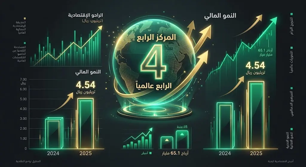 إنفوجرافيك مالي يوضح القفزة الكبيرة في أصول وأرباح صندوق الاستثمارات العامة وتصدره للمركز الرابع عالمياً.