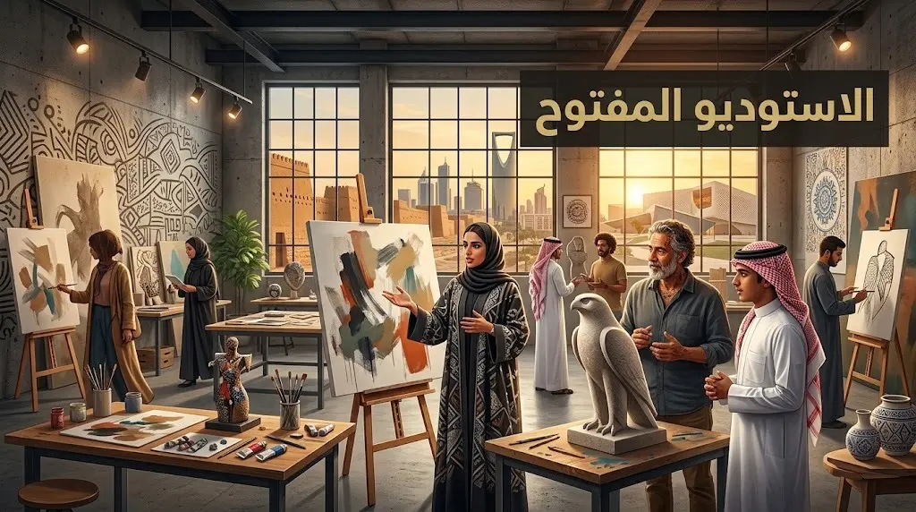 انطلاق فعالية "الاستوديو المفتوح" في حي جاكس بالدرعية بمشاركة 14 فناناً محلياً ودولياً
