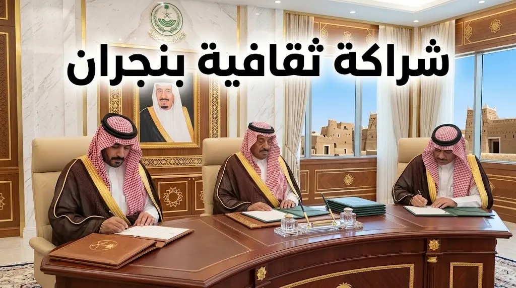 بحضور أمير نجران توقيع اتفاقية تعاون استراتيجية بين الإمارة وبيت الثقافة لتعزيز الحراك المجتمعي