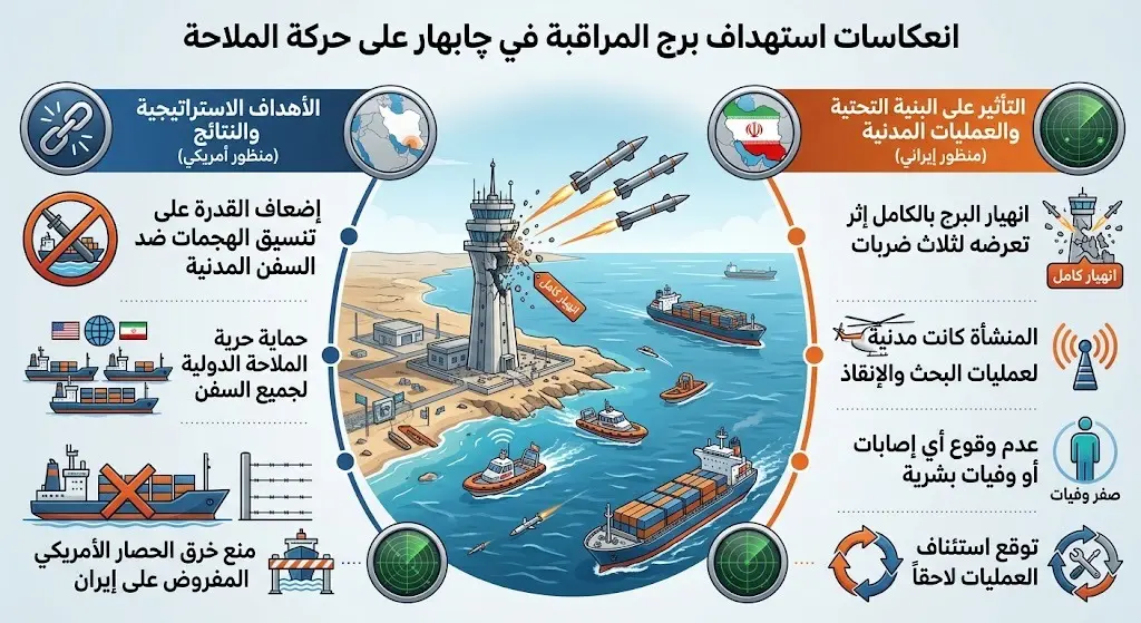 تأثير الضربة على حركة الملاحة