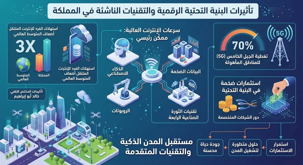 تأثيرات البنية التحتية والتقنيات الناشئة