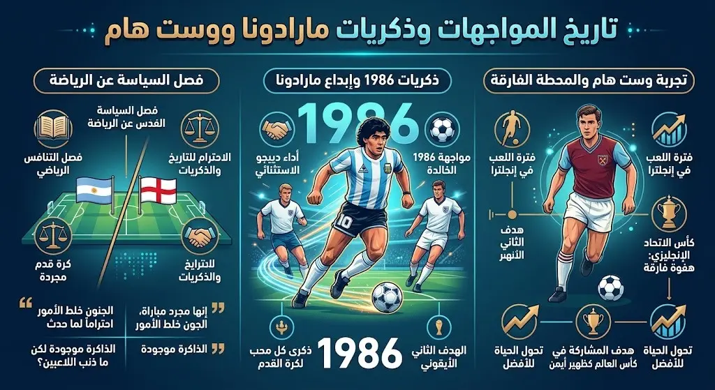تاريخ المواجهات وذكريات مارادونا ووست هام