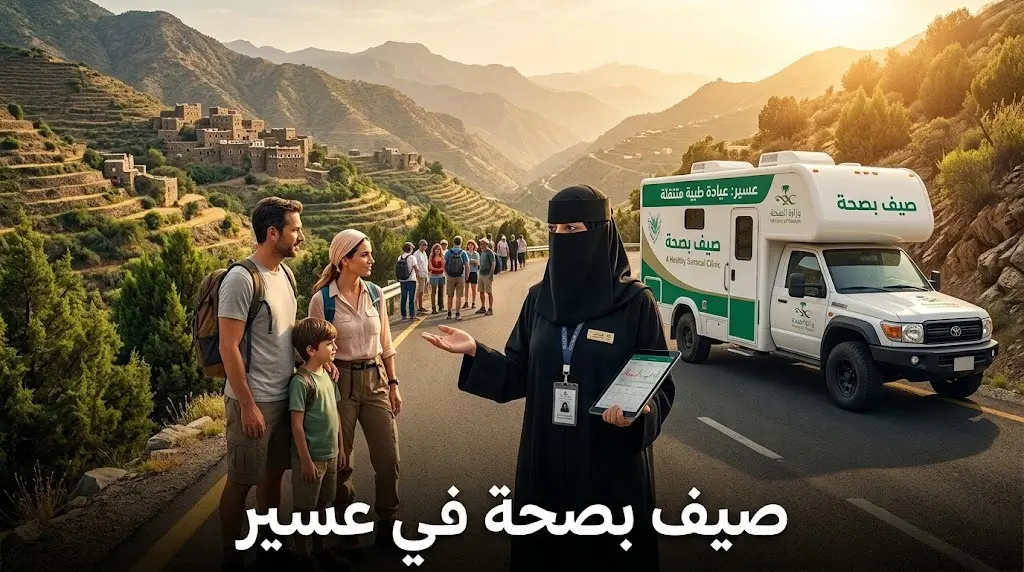 تجمع عسير الصحي يطلق مبادرة صيف بصحة ويجهز 12 عربة طبية لخدمة الزوار