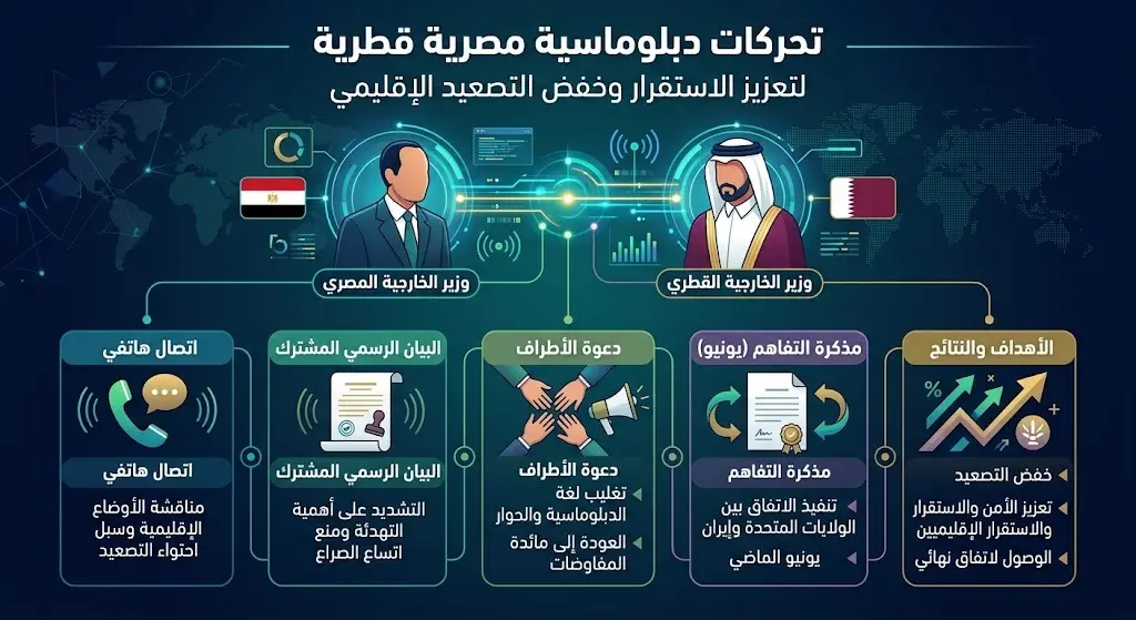 تحركات دبلوماسية مصرية قطرية لاحتواء التوتر