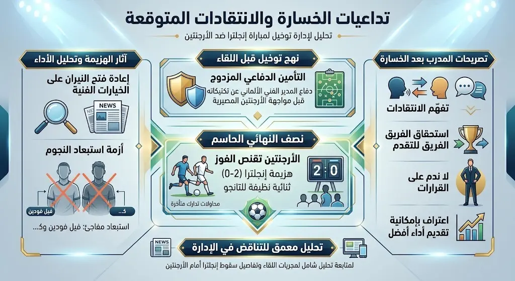تداعيات الخسارة والانتقادات المتوقعة