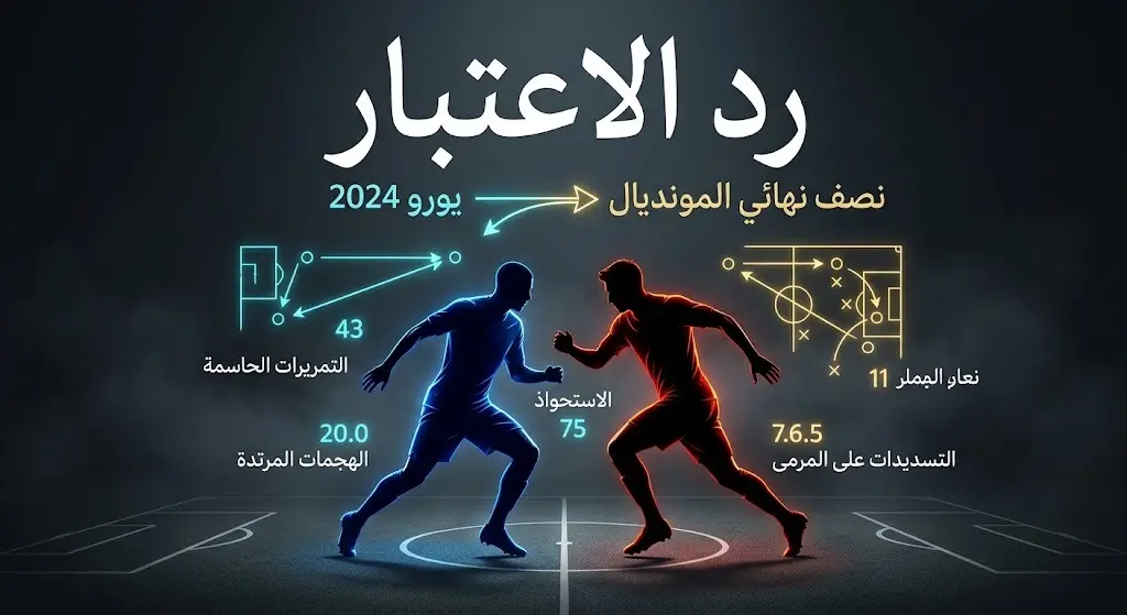 تصميم غرافيكي يجسد الصراع التكتيكي بين فرنسا وإسبانيا، مشيراً إلى رغبة الديوك في الثأر لهزيمتهم السابقة في بطولة أمم أوروبا 2024.