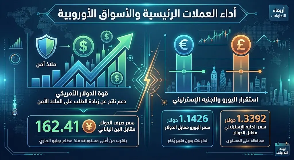 تداولات الين الياباني والأسواق الأوروبية