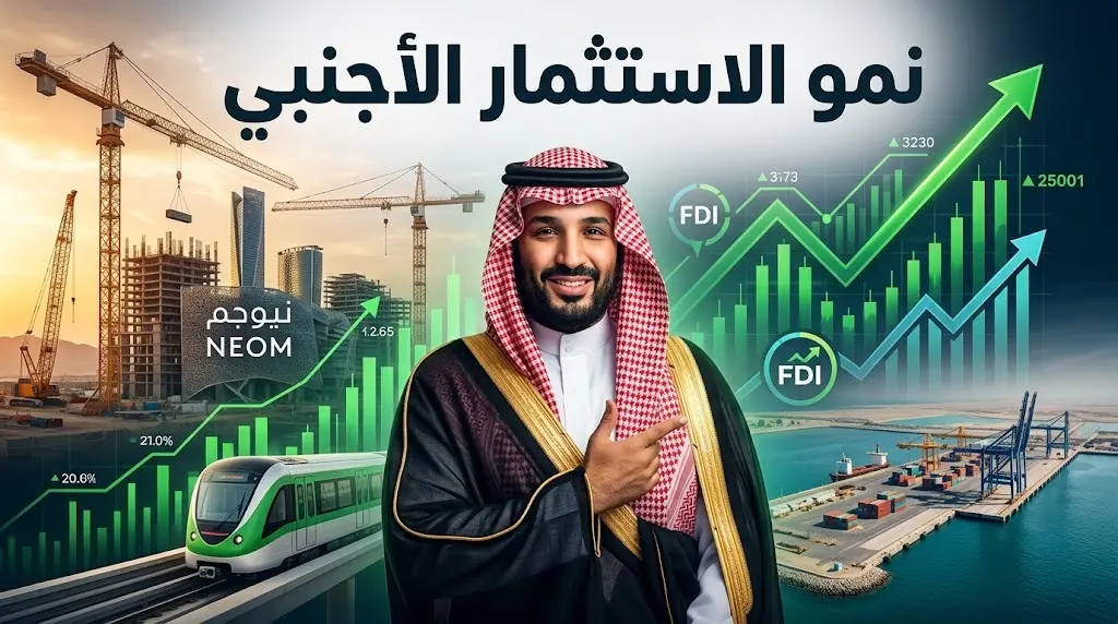 تدفقات الاستثمار الأجنبي في المملكة تسجل نموا بنسبة 57.1 بالمائة لتعزيز تنوع الاقتصاد المحلي