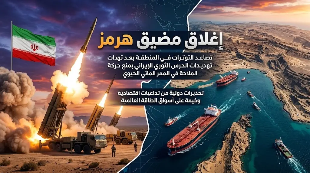 تراجع حركة الملاحة في مضيق هرمز بنسبة 90 بالمئة إثر إعلان طهران إغلاقه وشن هجمات صاروخية باليستية