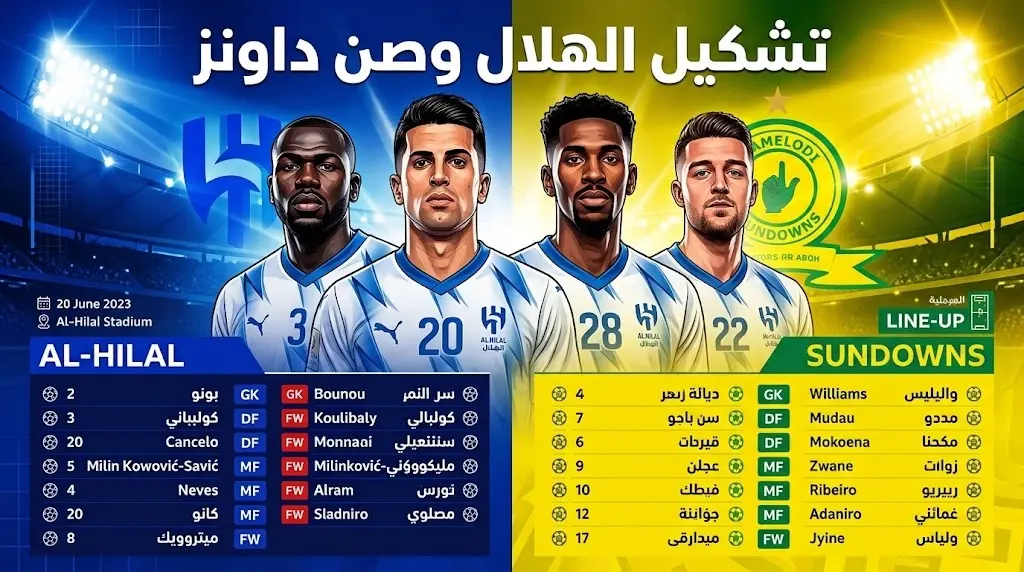تشكيل الهلال ضد صن داونز الودية وموعد المباراة في معسكر النمسا 2026