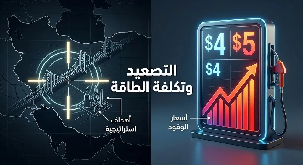إنفوجرافيك يوضح التهديدات الأمريكية باستهداف الجسور ومحطات الطاقة الإيرانية وتأثير ذلك على ارتفاع أسعار الوقود.