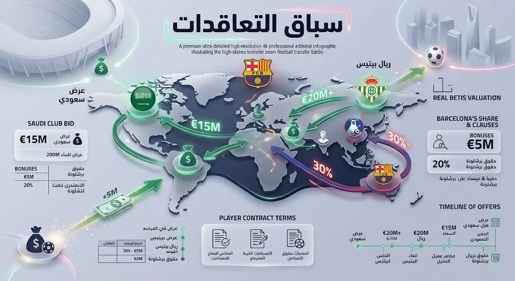 إنفوجرافيك يوضح التفاصيل المالية لعروض انتقال الزلزولي والأندية المتنافسة على ضمه.