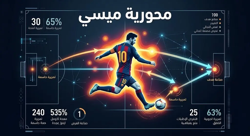 تصميم تكتيكي يبرز دور ليونيل ميسي المحوري في صناعة هدفي الأرجنتين