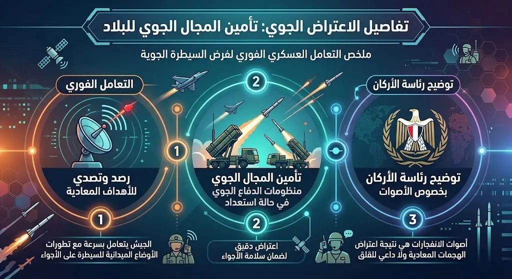 تفاصيل الاعتراض الجوي