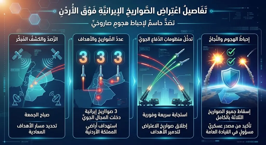 تفاصيل التصدي للصواريخ