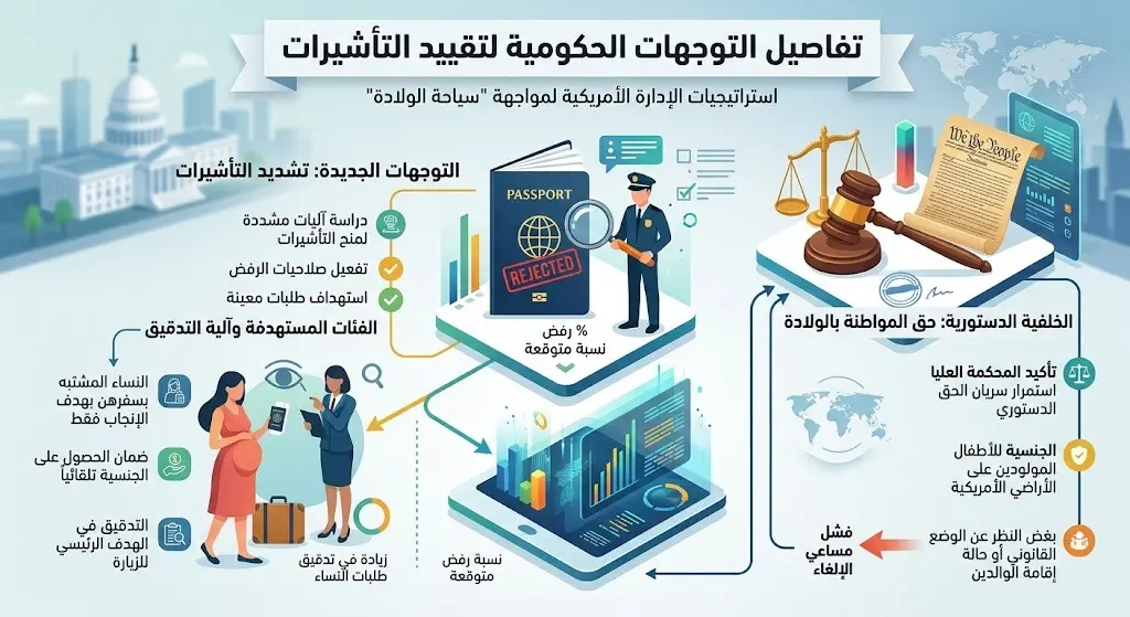 تفاصيل التوجهات الحكومية لتقييد التأشيرات