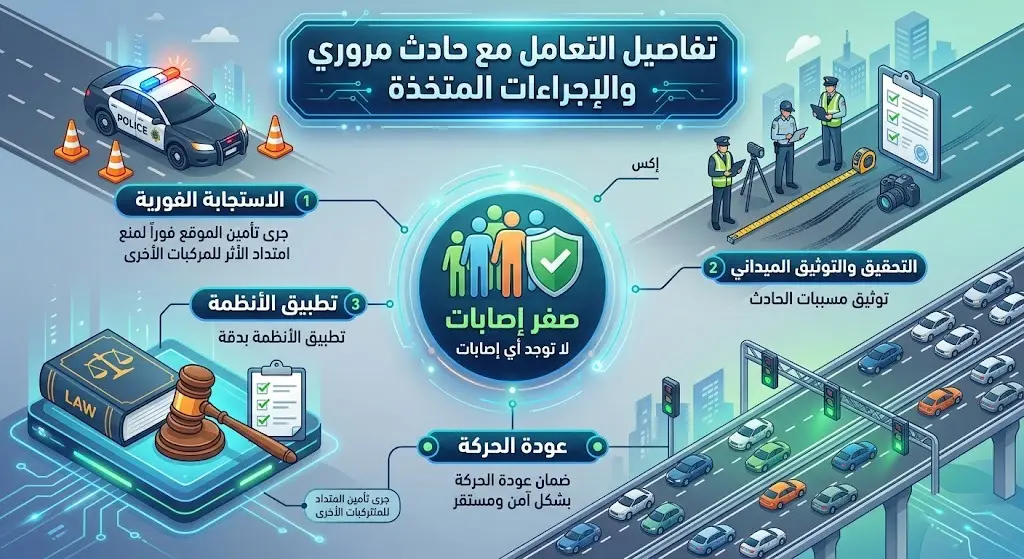 تفاصيل الحادث والإجراءات المتخذة