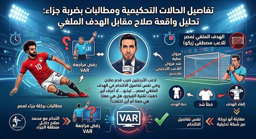 تفاصيل الحالات التحكيمية ومطالبات بضربة جزاء