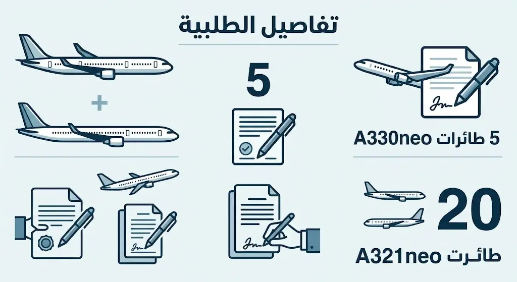 تفاصيل الطلبية ومراسم التوقيع