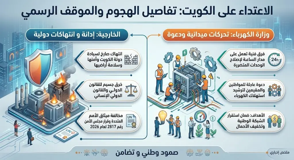 تفاصيل الهجوم والموقف الكويتي الرسمي