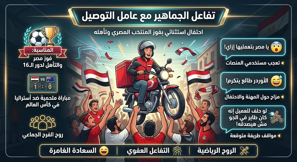 تفاعل الجماهير مع عامل التوصيل