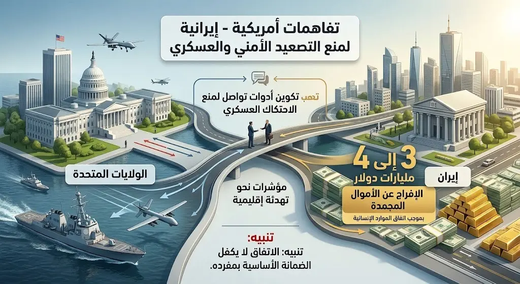 تفاهمات بين الولايات المتحدة وإيران لمنع الاحتكاك العسكري وتجنب التصعيد الأمني