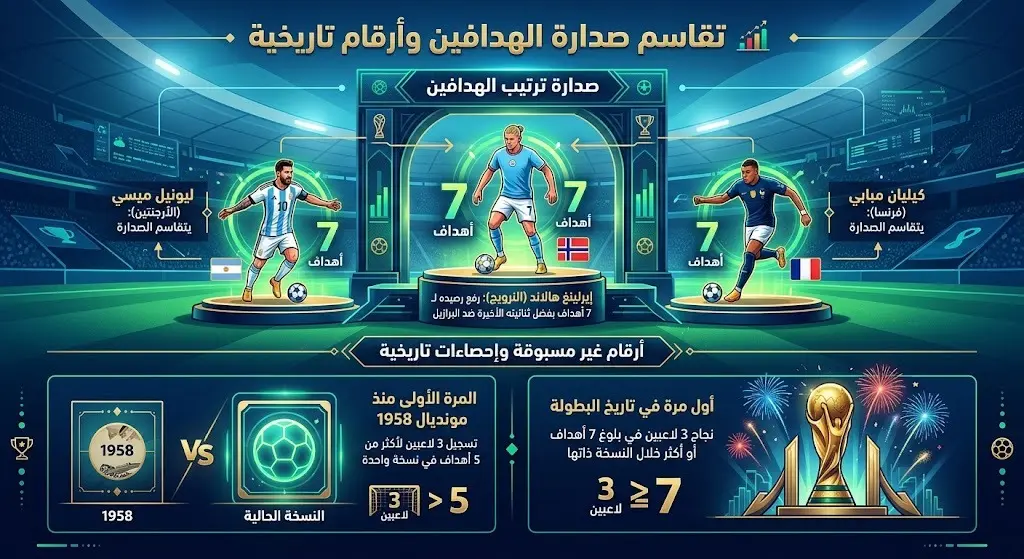 تقاسم صدارة الهدافين وأرقام تاريخية