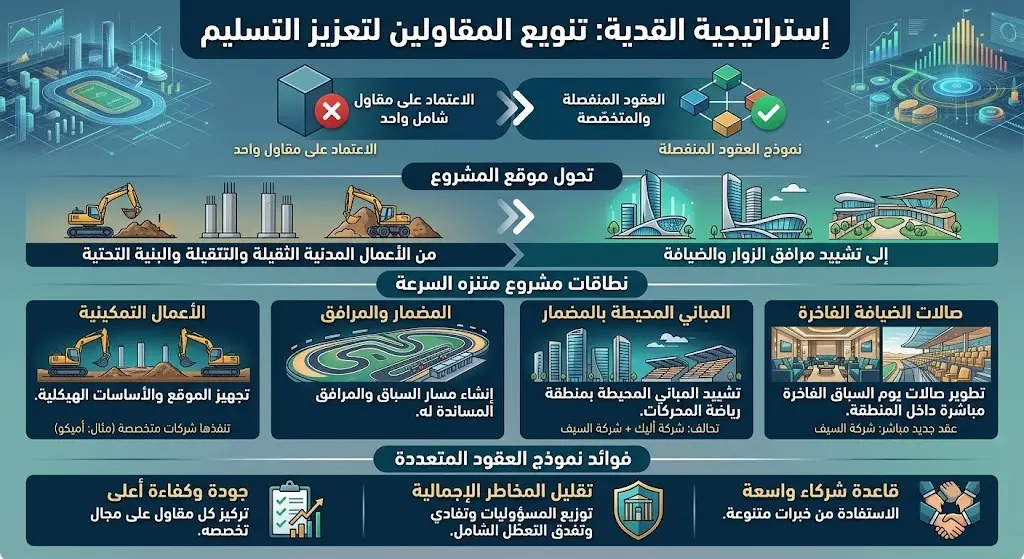 تنويع المقاولين لتعزيز قدرات التسليم