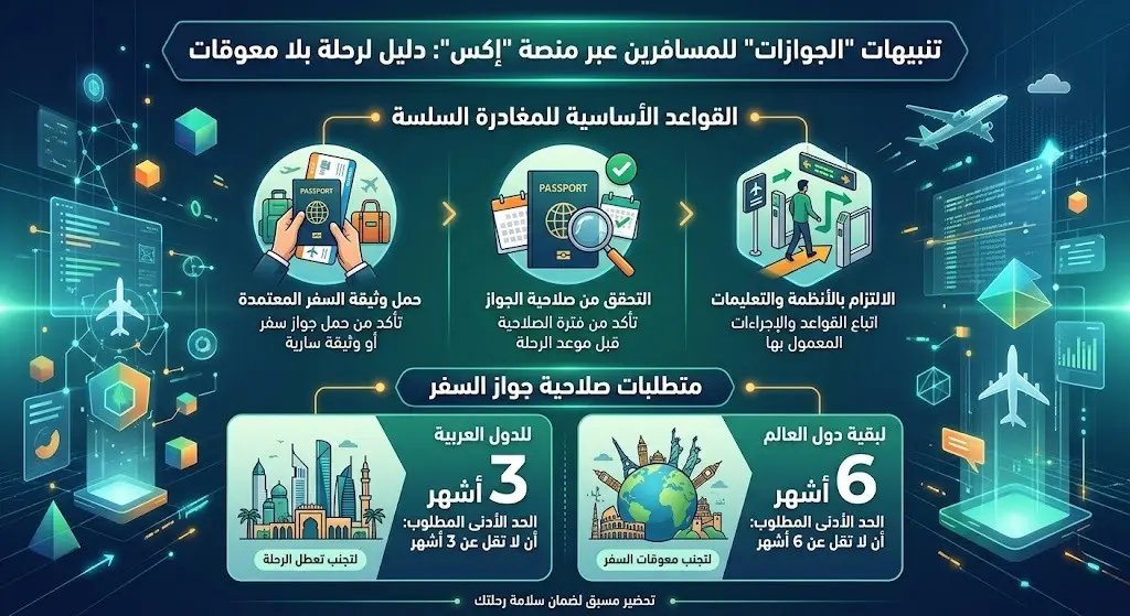 توجيهات "الجوازات" للمسافرين عبر منصة "إكس"