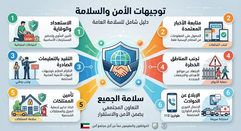 توجيهات الأمن والسلامة