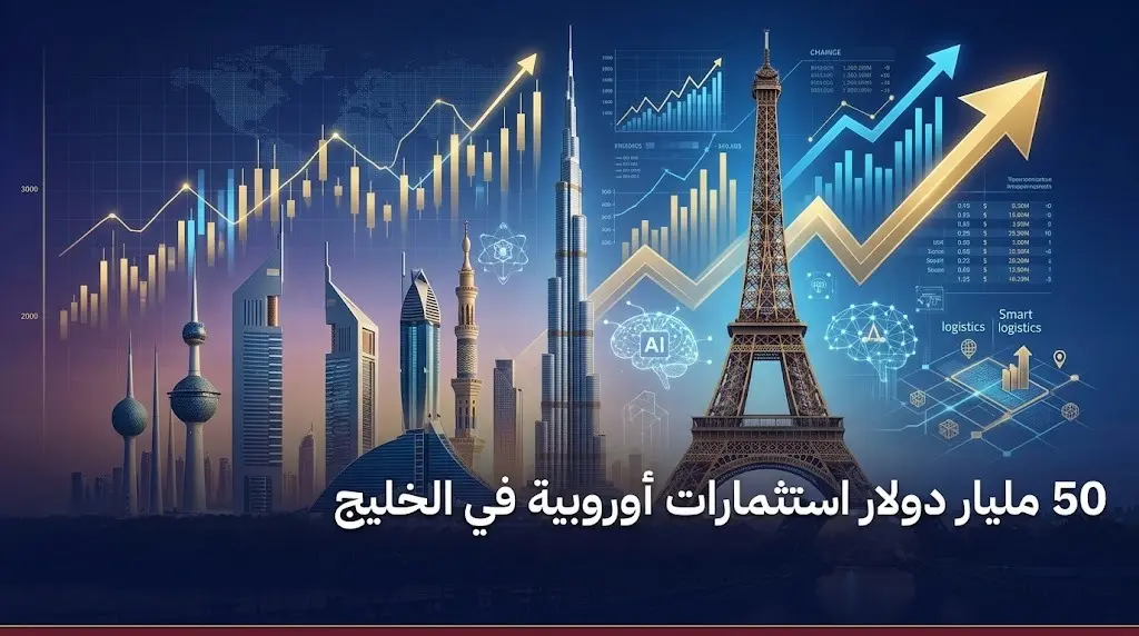 توقعات بارتفاع الاستثمارات الأوروبية الموجهة إلى منطقة الخليج لتصل إلى 50 مليار دولار بحلول عام 2030