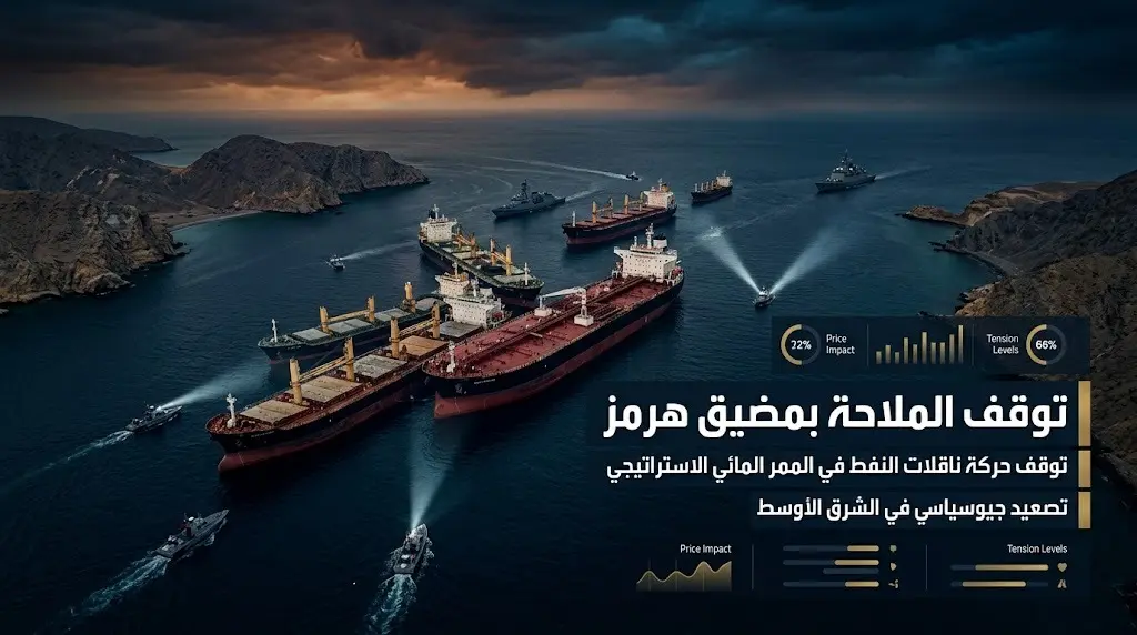 توقف شبه كامل للملاحة في مضيق هرمز إثر استمرار الغارات الأميركية على إيران وتخوفات بشأن أسواق الطاقة