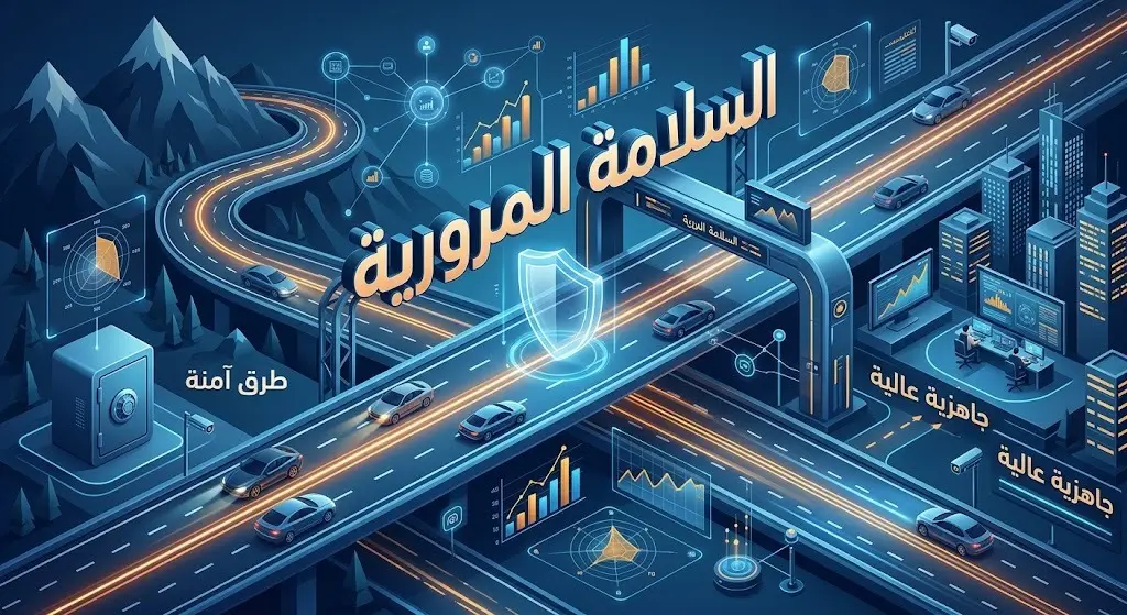 إنفوجرافيك إبداعي يبرز مساعي الأجهزة المرورية لرفع الجاهزية وتعزيز السلامة على شبكات الطرق.