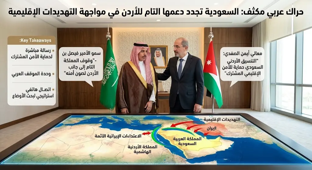 حراك عربي مكثف لاحتواء الأزمة: السعودية تجدد دعمها التام للأردن في مواجهة التهديدات الإقليمية