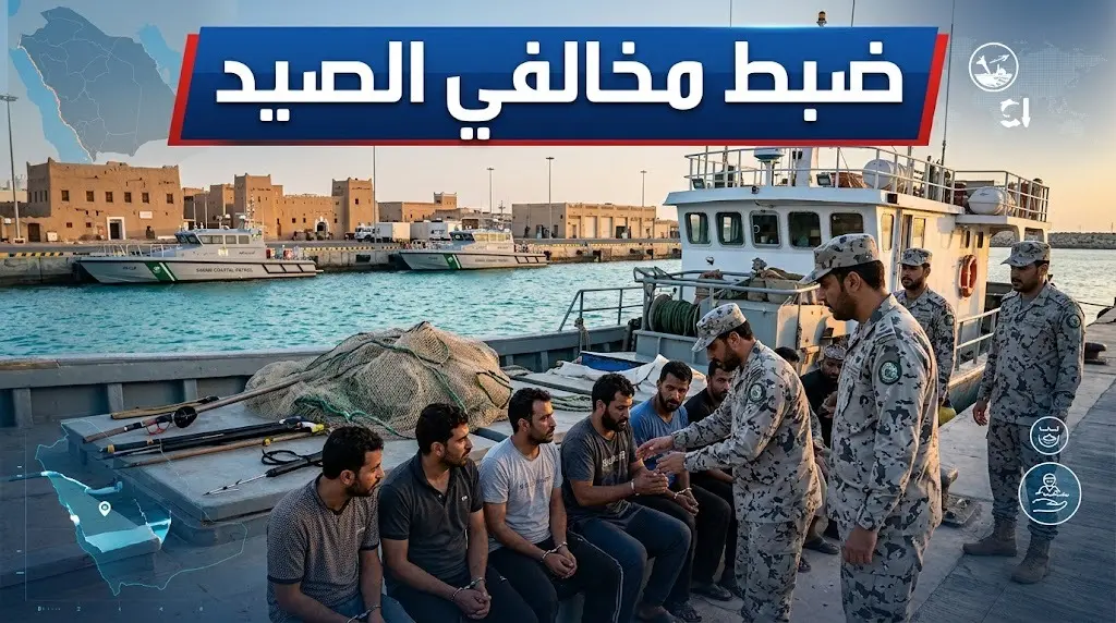 حرس الحدود يطيح بمخالفي أنظمة الصيد في القنفذة والليث ويصادر أدواتهم المحظورة
