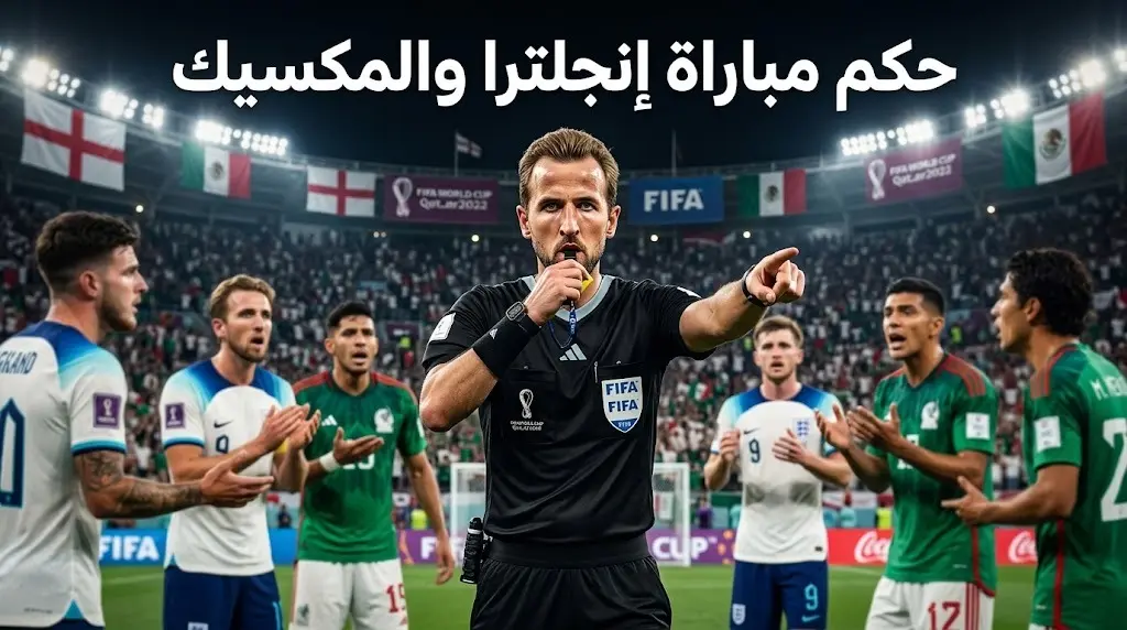 حكم مباراة إنجلترا ضد المكسيك في كأس العالم