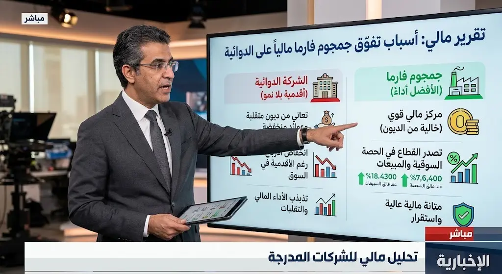 خبير مالي يكشف أسباب تفوق جمجوم فارما ماليا وانخفاض أرباح الدوائية رغم أقدميتها