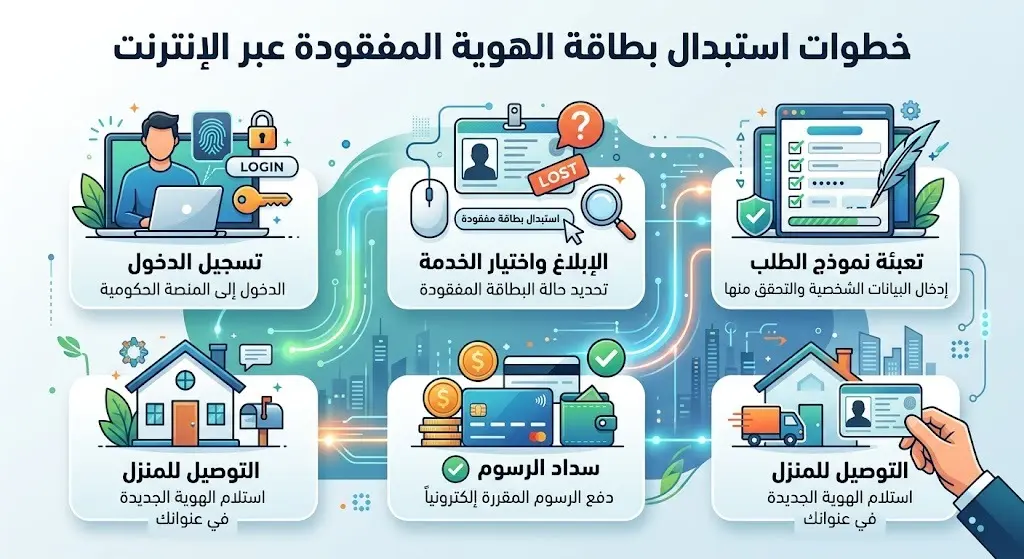 خطوات الإبلاغ واستلام الوثيقة عبر أبشر