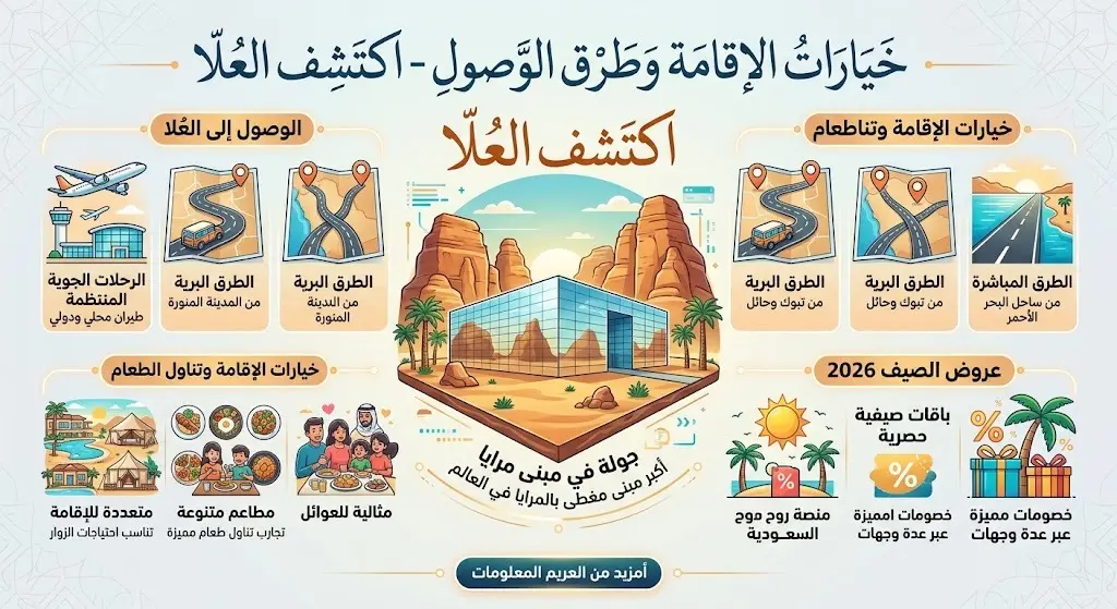خيارات الإقامة وطرق الوصول