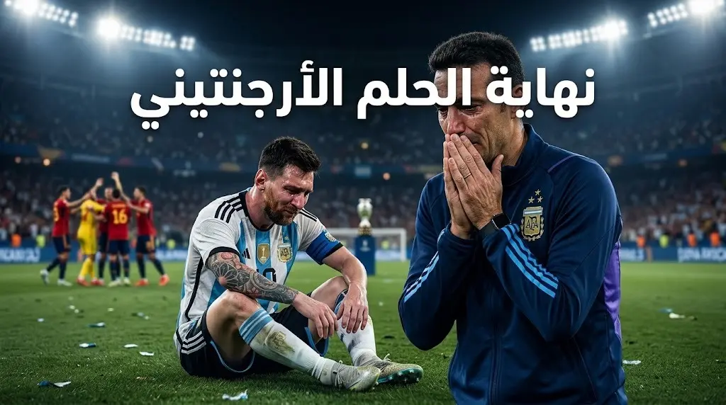 دموع ميسي وانهيار سكالوني يتصدران المشهد بعد تتويج إسبانيا بكأس العالم
