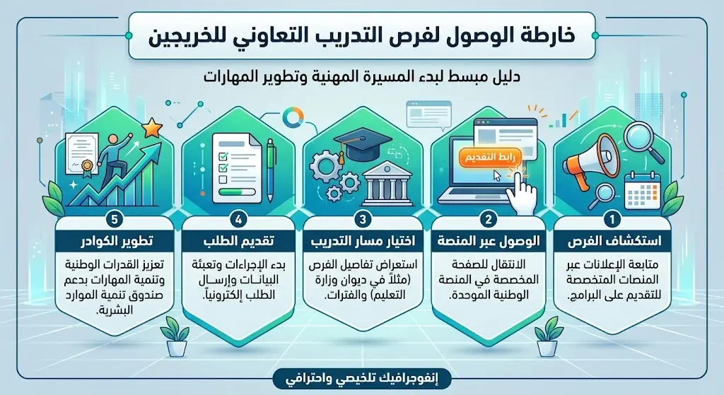 رابط الوصول إلى الفرص التدريبية