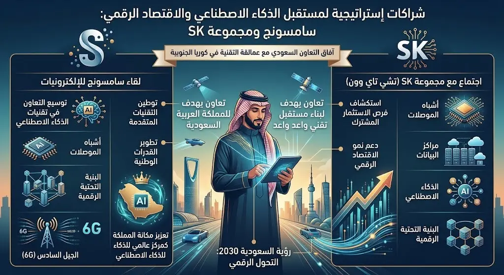 شراكات مع سامسونج ومجموعة SK