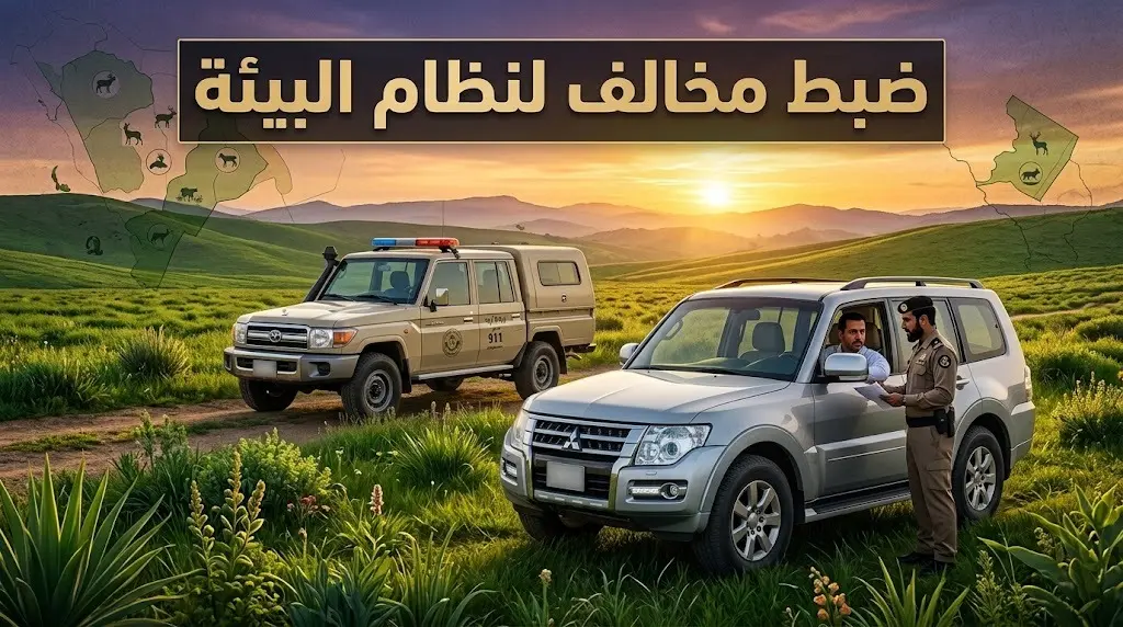 ضبط مواطن خالف نظام البيئة بدخول مركبته محمية الإمام عبدالعزيز بن محمد الملكية وتغريمه 2000 ريال