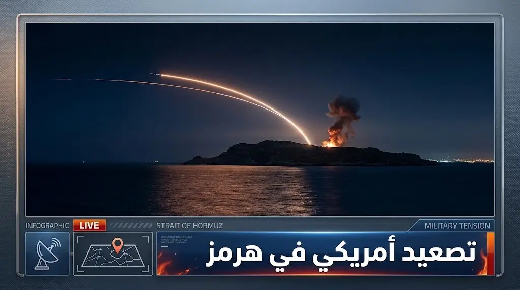ضربة صاروخية أمريكية تستهدف جزيرة لارك ومحيط سيريك جنوبي إيران وبايدن يؤكد استمرار العمليات العسكرية