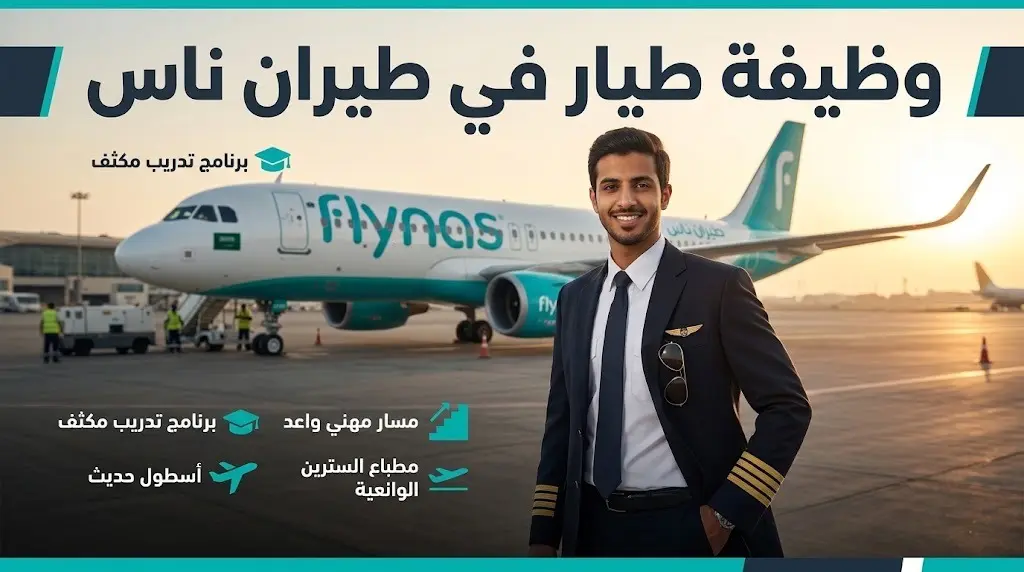 طيران ناس تفتح باب التقديم لبرنامج تأهيل طياري المستقبل بوظيفة مضمونة